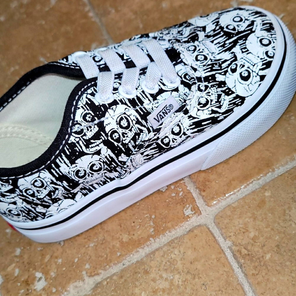 Skull Crossbone Toddler Vans